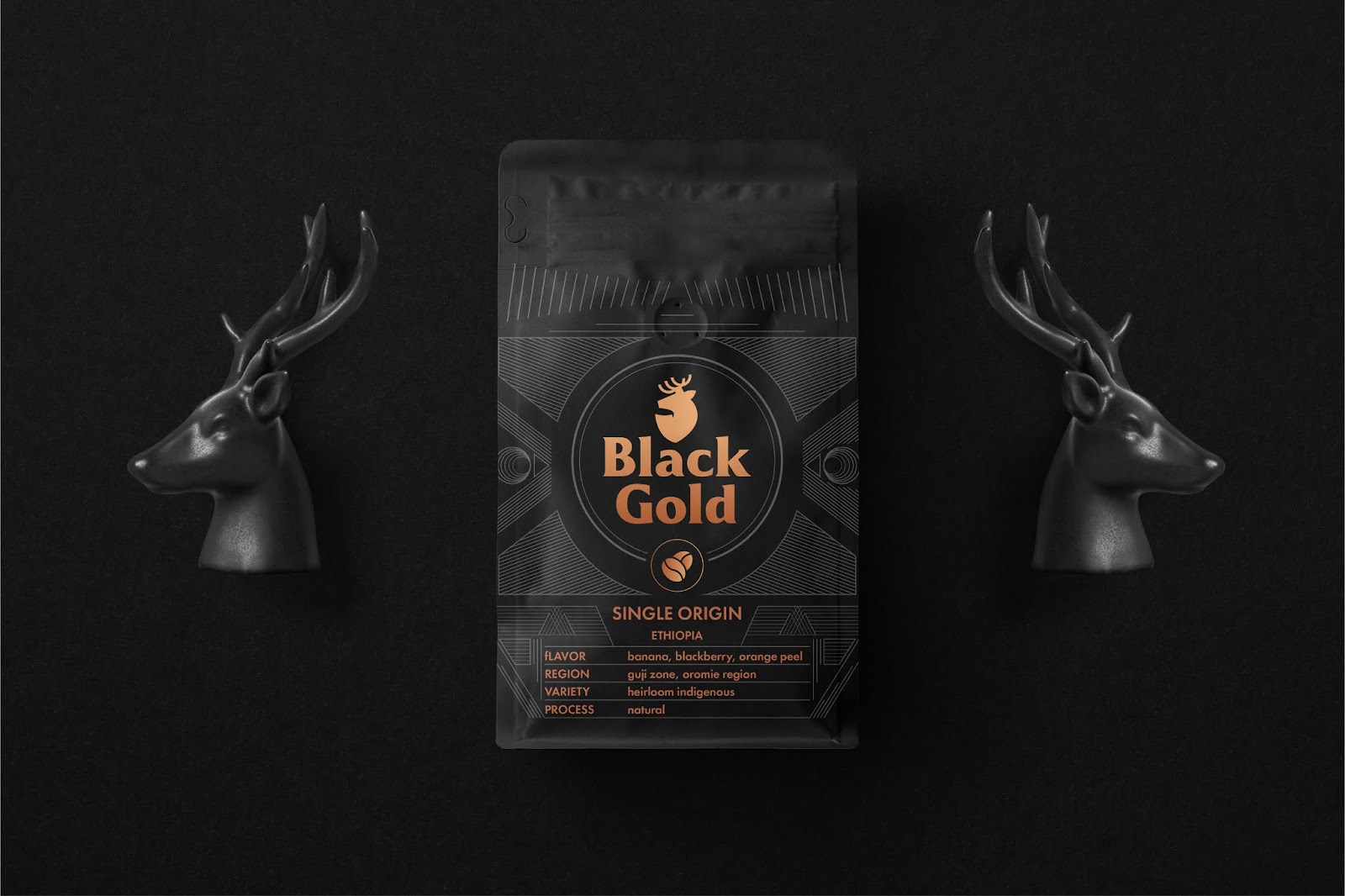 Blackgold咖啡品牌和產品包裝設計