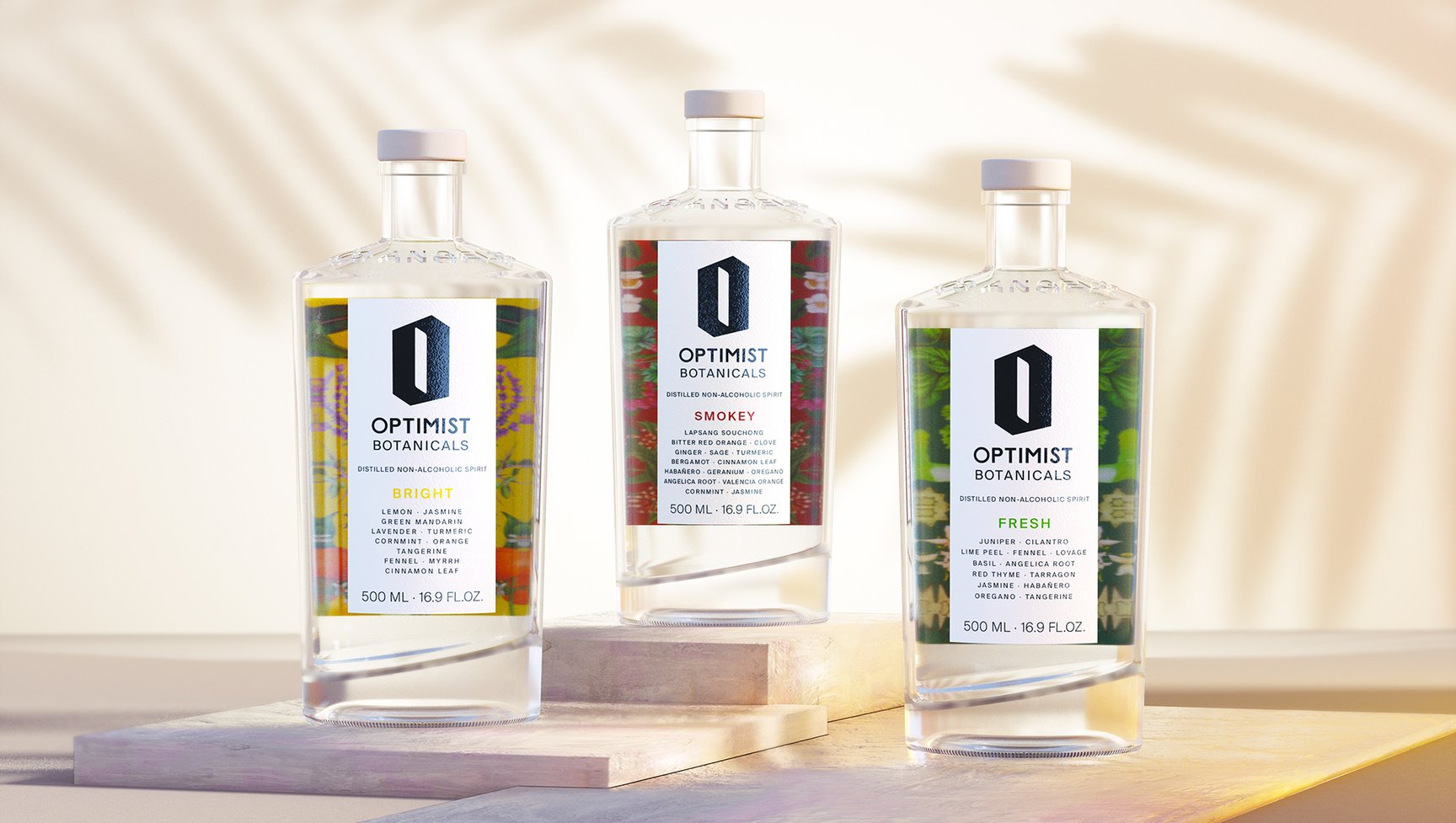 不含酒精的酒，Optimist Botanicals包裝設(shè)計(jì)欣賞