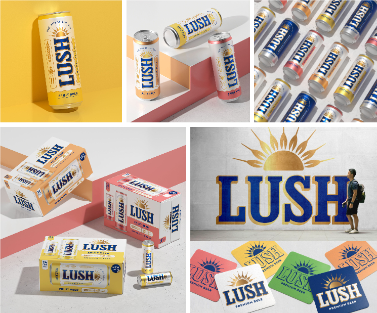 越南Lush啤酒包裝設(shè)計by Blackmoon Studios  