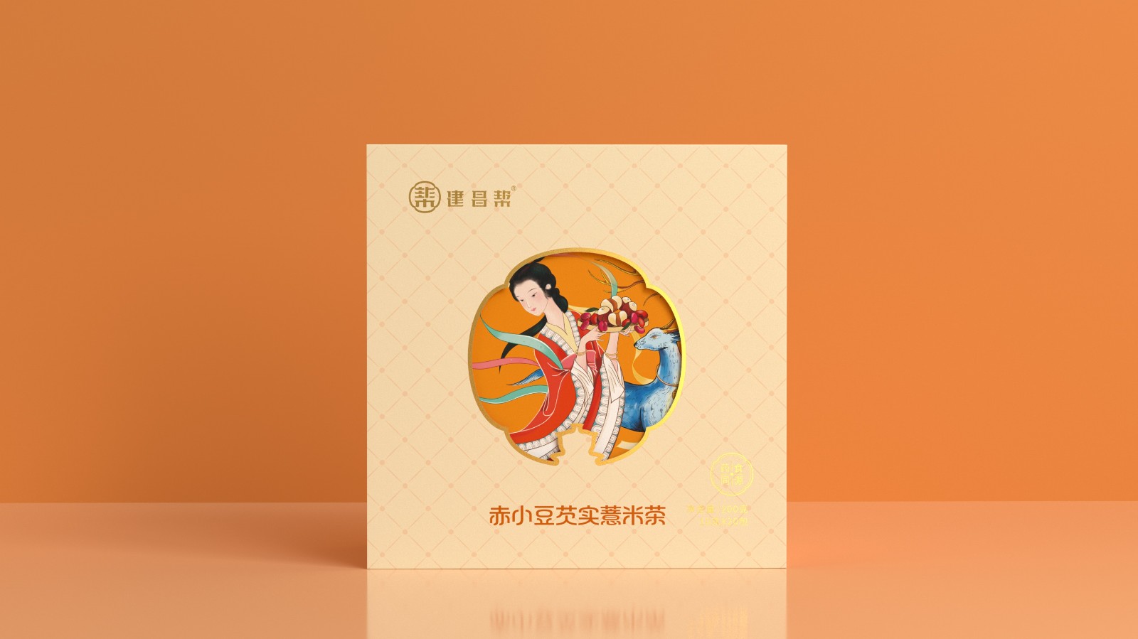 建昌幫赤小豆芡實(shí)薏米茶禮盒包裝設(shè)計(jì) 建昌幫赤小豆芡實(shí)薏米茶禮盒包裝設(shè)計(jì)