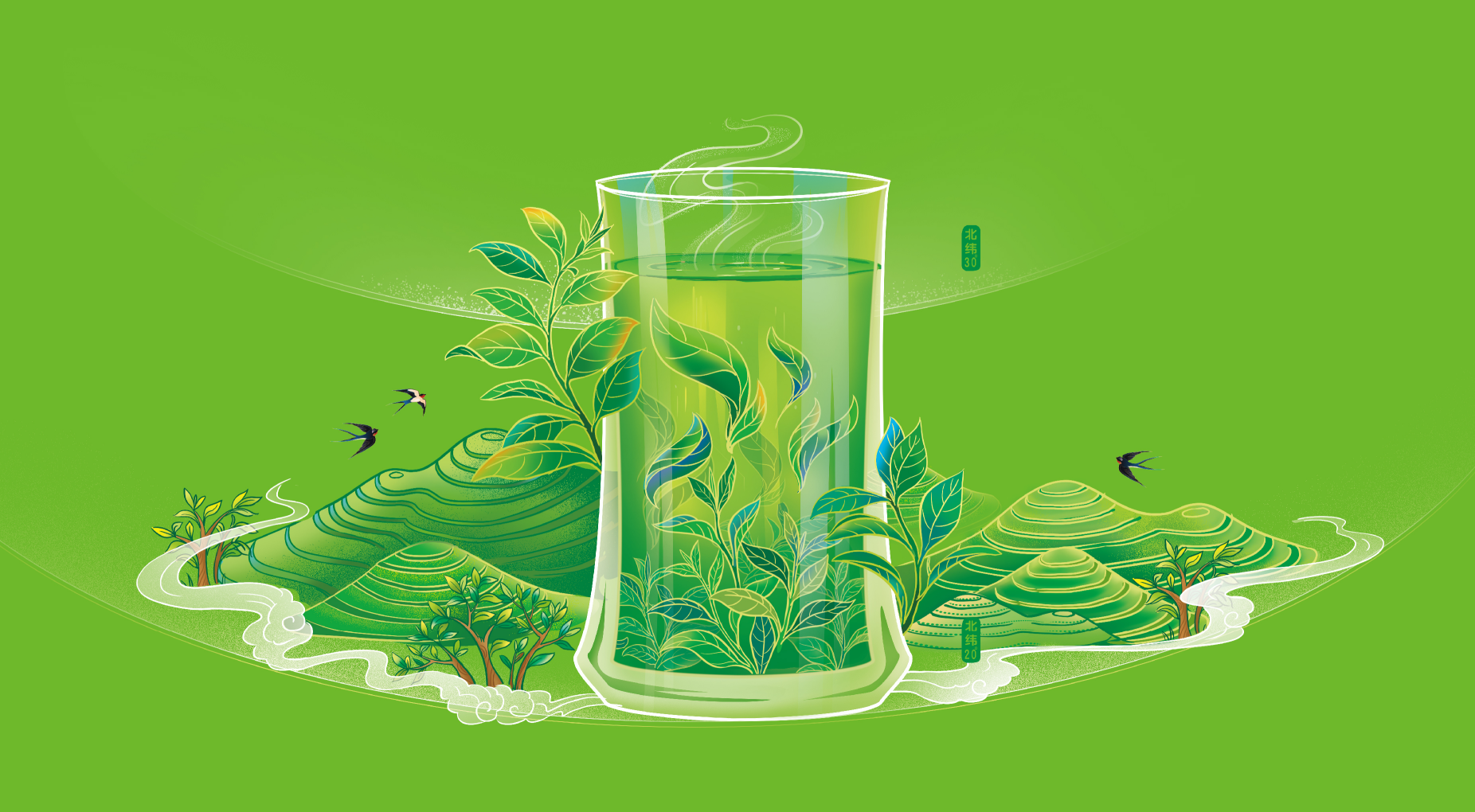 西林設計執(zhí)筆春山：解碼吳裕泰「滇峰玉芽」包裝設計的自然詩學